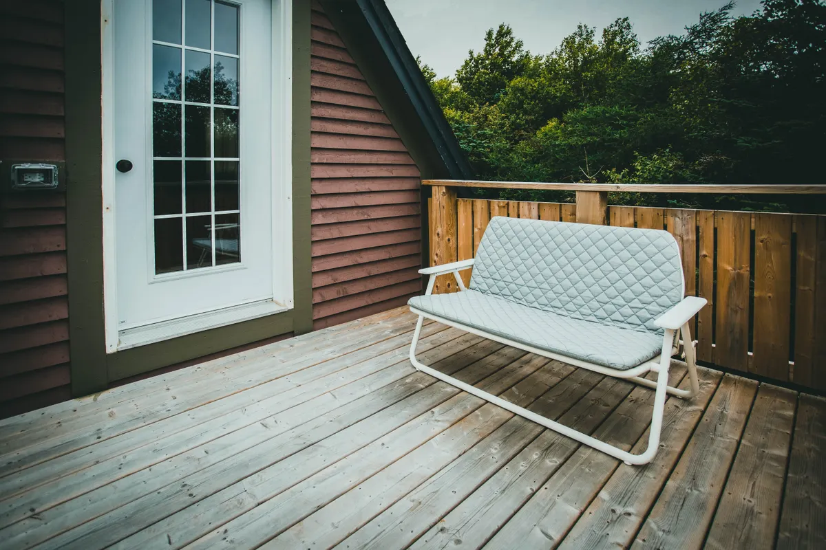 New composite deck patio in the Shadow Lake area of Papillion